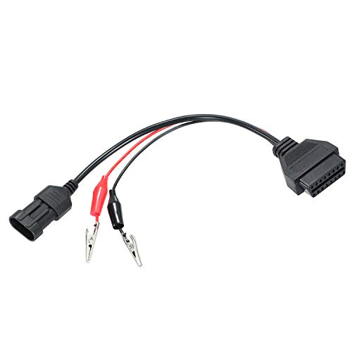 Honeytecs Substituição do cabo de extensão OBD-II para Fiat 3Pin 30cm