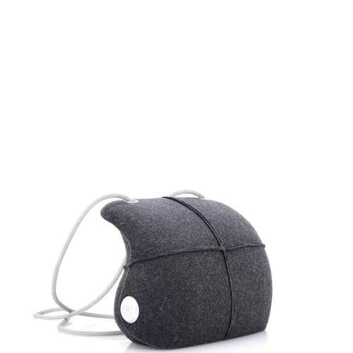 Pre-Loved Millennium Shoulder Bag Felt, Gray2