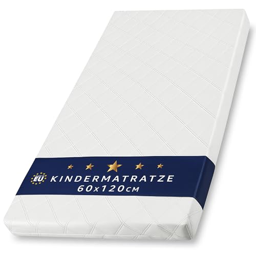 Matratze Kinderbett Mattress 60x120 cm Kindermatratze für Babybett Reisebett Beistellbett und Gitterbett Kinderbettmatratze Bettmatratze für Baby...