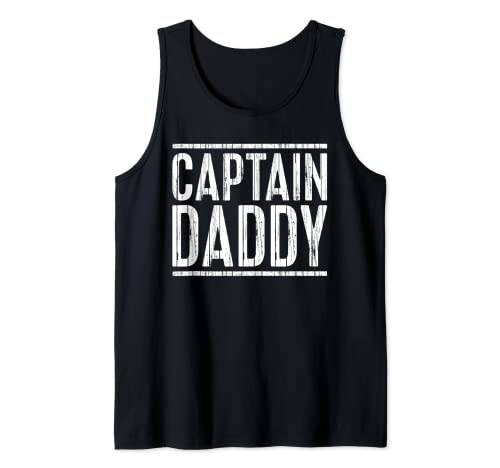 Hombre Captain Daddy - Camiseta para el día del padre Camiseta sin Mangas