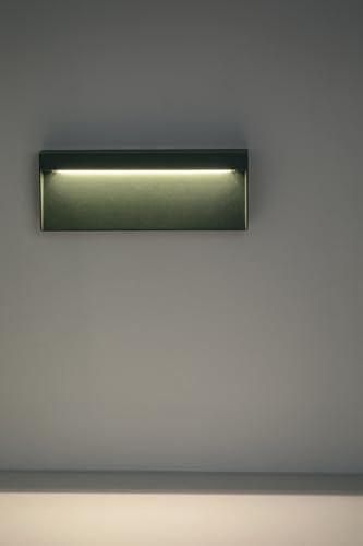 Aplique LED de 8W KIKI 3000K lámpara gris exterior IP65 de Rossini 3