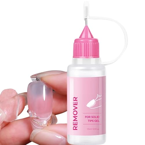 Removedor De Uñas Postizas - Quitaesmalte Para Uñas Artificiales 0.5 Fl Oz,Gel Disolvente Para Manicura En Casa O Salón Viaje Diseños