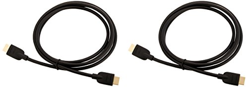 AmazonBasics - Cavi Ultra HD HDMI 2.0 ad alta velocità, supportano formati 3D, con Audio Return Channel, 1,8 m (confezione da 2)
