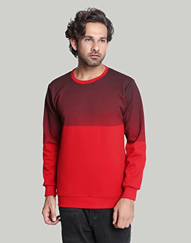 Image of AHHAAAA Men's Cotton Blend Full Sleeve Hooded Sweatshirt Hoodie R152