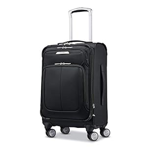 Samsonite Solyte DLX Softside Expandable Luggage with Spinner Wheels, Midnight Black, Carry-On 20-Inch
