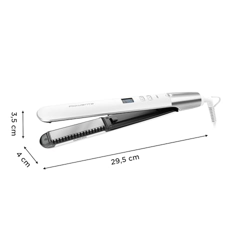 Rowenta Volumizer SF4650 - Plancha pelo con revestimiento cerámico de cuarzo, 8 temperaturas, alisado y rizos, placas extralargas, calentamiento rápido, sistema de bloqueo - imagen 7