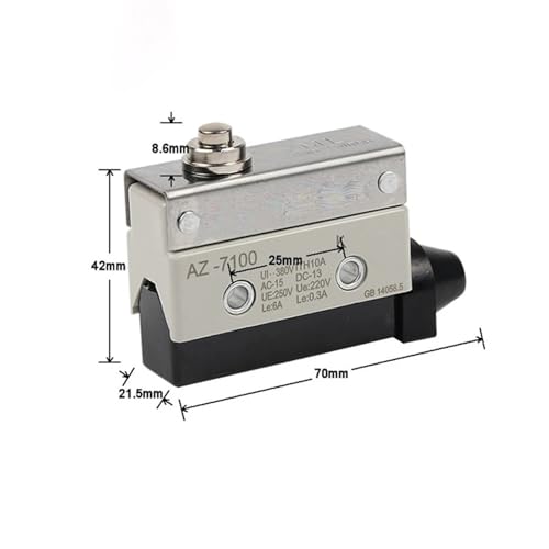 Interruptor de carrera momentáneo AZ-7100 para evitar colisiones mecánicas CA 250V 3