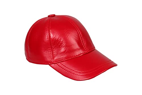 Image of Genuine Leather Unisex Baseball Cap