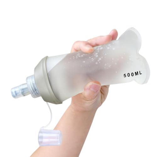 Soft Flask – Botella de agua plegable, hervidor de hidratación | Vasos ligeros y reutilizables para senderismo, escalada al aire libre, ciclismo deportivo, viajes de mochilero, viajes de caza