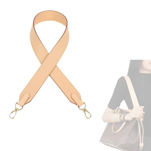 DGAZ Vachetta - Correa cruzada de cuero para bolso Neverfull con caja de regalo, correa hecha a mano (1.6 pulgadas de ancho, 25.6 pulgadas de largo, beige) DGAZ Vachetta - Correa cruzada de cuero para bolso Neverfull con caja de regalo, correa hecha a mano (1.6 pulgadas de ancho, 25.6 pulgadas de largo, beige)