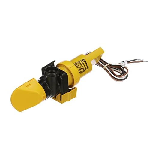 Whale SS5212 Supersub Smart 650 Electric Bilge Pump, Suitable for Use with Fresh or Salt Water, 12V DC, 3.4 Amps, Open Flow Rate of 650 GPH @ 13.6V DC, 16 AWG Wire, ¾-Inch and 1-Inch Hose Connections