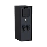 Paulmann 94701 Plug & Shine Außenleuchte Zubehör Steckdosensäule Rio mit Dämmerungssensor IP44 Anthrazit Anschlüsse 2x 230V 2x Plug & Shine 24V