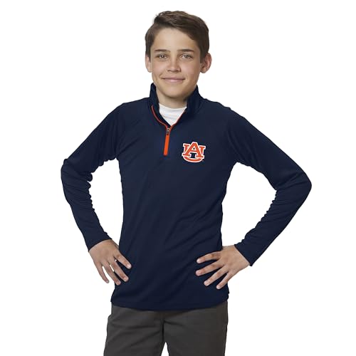 Little King NCAA Youth Boys 1/4 Zip Pullover Wind Shirt-100% Polyester-Sizes YS YM YL YXL