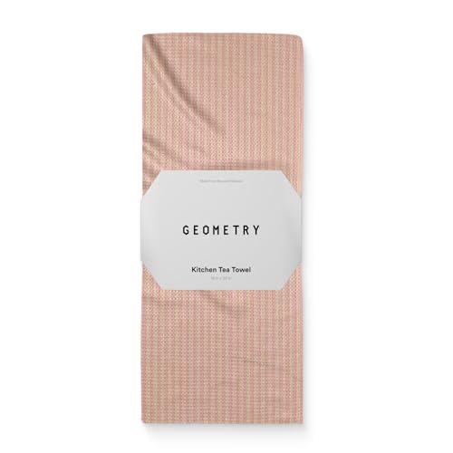 GEOMETRY Spring Kitchen Towels - Quick Dry Microfiber Cloth Spring & Summer Dish Towels for Kitchen Drying - Premium Quick Dry Towel - Strawberry Shortcake Lines, 18" x 30" - 1-Pack - image 1