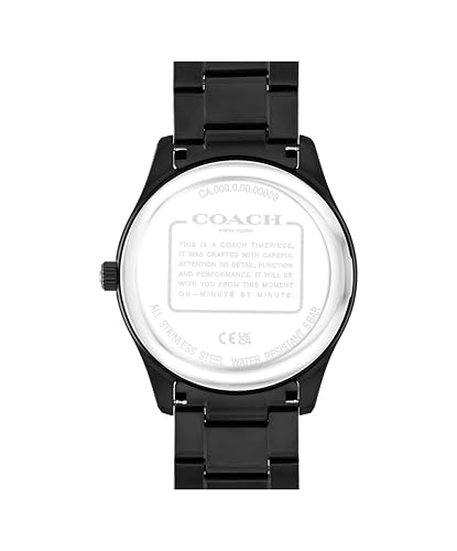 Image of COACH Men's Oliver 3H Quartz Watch, 41mm Case Size, Stainless Steel Bracelet, Date Display, Classic for Every Day - Gift for Him