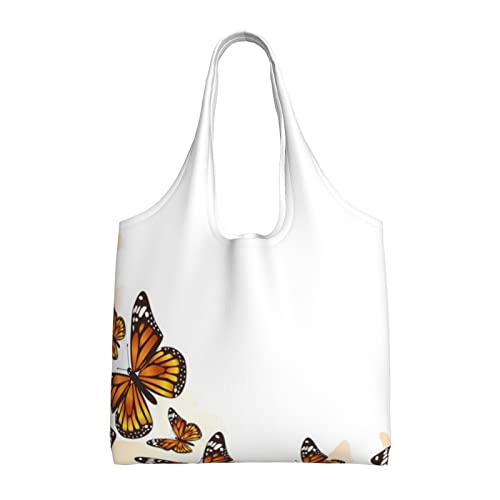 Sac réutilisable en toile pour remplacer le plastique avec motif papillon chic
