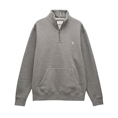 Joules Felpa Jenkins con zip a un quarto, Grigio, XL