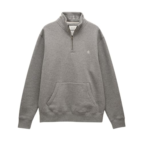 Immagine prodotto: Joules Felpa Jenkins con zip a un quarto, Grigio, XL