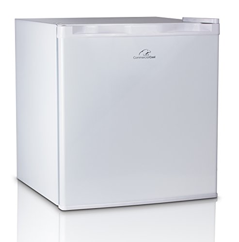 Commercial Cool CCR16W Compact Single Door Refrigerator and Freezer, 1.6 Cu. Ft. Mini Fridge, White
