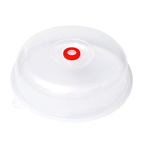 KINGZHUO 9 Inch Microwave Cover Lid BPA Free for Food Protective Plate Dish Bowl Cover Large Safe Pot Plastic Cover Lid