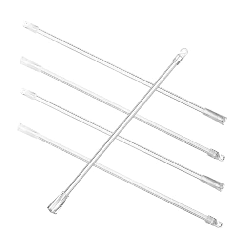 Cabilock 5pcs Vertical Blind Replacement Parts Curtain Pull Rod with Hook for Tilt Control Blinds Opener Accessory