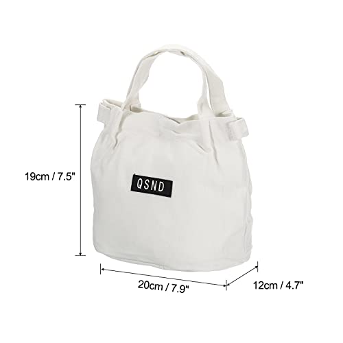 PATIKIL Lunch Box for Women/Men, Lunch Bag Thermal Tote Bag Reusable Lunch Container 7.5x4.7x7.9 Inch for Work Picnic Outdoor White - Image 2