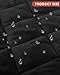 TINDTOP Thickened Grand Piano Cover, Thicken Cotton Lining Baby Piano Cover, Waterproof Washable Soft Bordered Decorated Full Triangle Piano Protective Cover