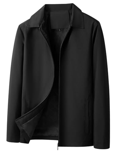 Men's Lightweight Jackets Casual Windbreaker Stylish Golf Full Zip Up Work Dress Business Varsity Jacket Waterproof