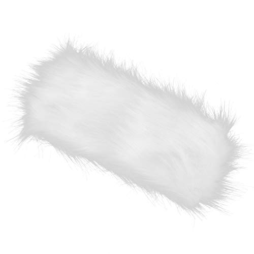 Beaupretty Winter Faux Headband with Stretch Winter Ear Warmer Earmuff Cold Weather Cap Fluffy Elastic Headband for Women(White) Neck Warmer - Image 2