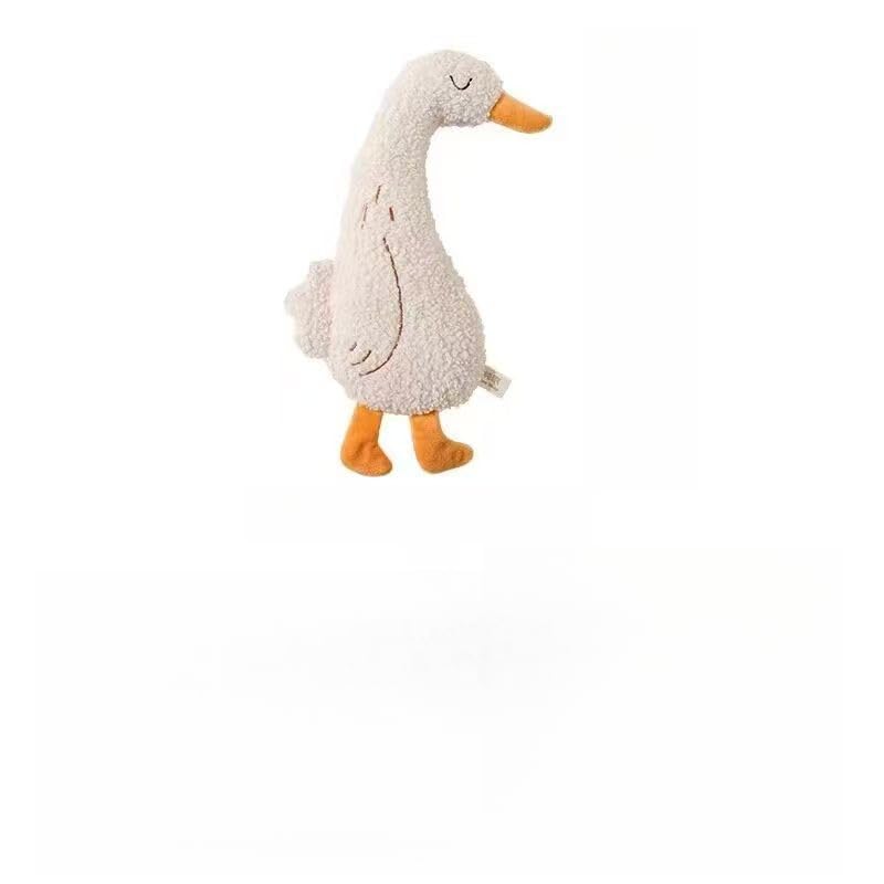 DAFORERAL Teddy Fleece Plush Pet Toy for Cats and Dogs, Animal Shape Crinkle Sound with Catnip, Soft Chew Toy for Puppies and Kittens (Duck)
