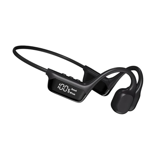 GZLMMY IPX8 Waterproof Bone Conduction Wireless Headphone Bluetooth 5.4+32GB RAM MP3 Player HiFi Music Sport Swimming Headset with Mic (Black)