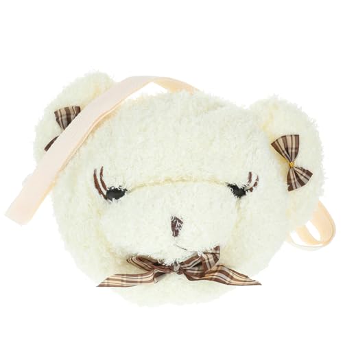VALICLUD Bolso De Oso Peludo Bolsos Mujer Bolsa De Oso Accesorios Pequeña Bolsa De Maquillaje Mini Bolso Linda Bolsa De Mensajero Gran Bolsa De Cosméticos Bolsas Felpa