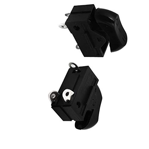 Aexit AC 250V/6A Switches 125V/10A Hair Dryer SPST 3Pin 3 Position Rocker Foot Switches Switch 2pcs