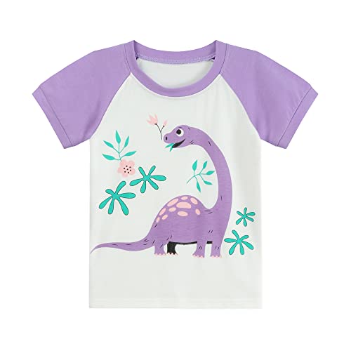Little Girls Summer Pajamas Toddler Shorts Sets Unicorn Sleepwear for Kids Cat Dinosaur Pjs 2 Piece Clothes 2-7 Years2
