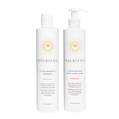 INNERSENSE Organic Beauty - Color Awakening Hairbath Shampoo + Daily Conditioner Duo