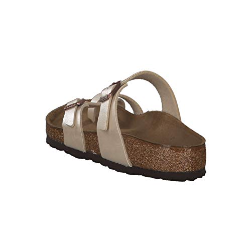 Image of Birkenstock Women's Mayari Adjustable Toe Loop Cork Footbed Sandal Pearl Wht 35 M EU