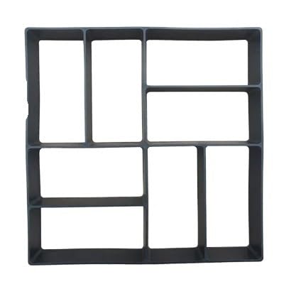 ZHAOQIN Moldes para Cemento Molde for pavimento de jardín DIY, Molde for pavimento de Cemento, Molde for Caminos, moldes Reutilizables for Ladrillos de jardín, losas for escalones(1)