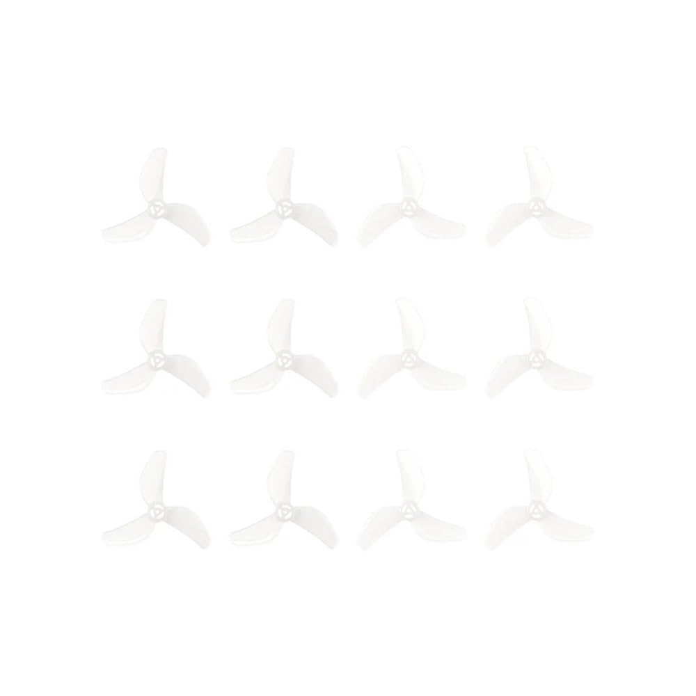 Hélice à 3 pales 1207 31mm en polycarbonate transparent pour micro-drone FPV