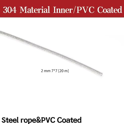 Cable de alambre de acero inoxidable 7x7 núcleos resistente a la oxidación 3