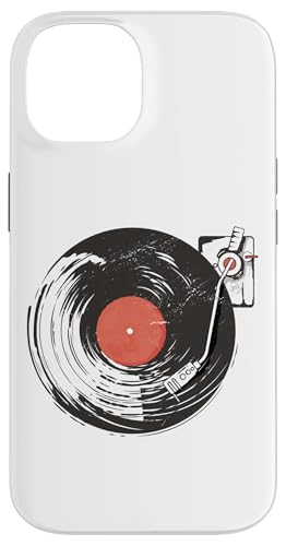 Coque pour iPhone 14 Musicien en vinyle DJ Table tournante Producteur de musique
