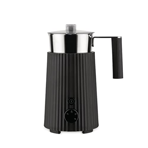 Alessi Plissé Multifunction Milk Frother/Jug Black