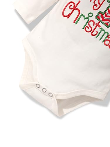 Abbence Baby Girl Boy Christmas Outfit My 1st Christmas Baby Boy Infant New Year 4 Pcs Set