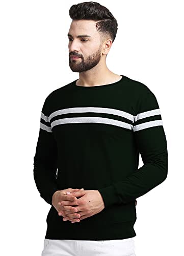 Image of RodZen Men's Fleece High Neck Solid Sweatshirts