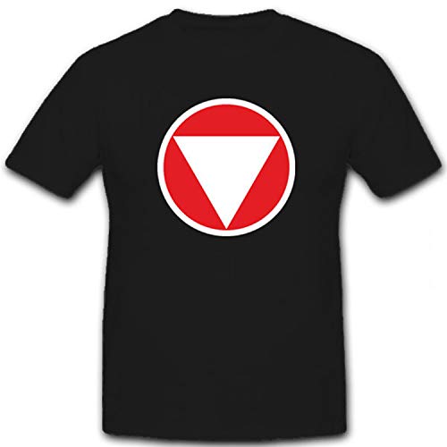 T-shirt pour homme Bundesheer noir coupe ample anti-frottement