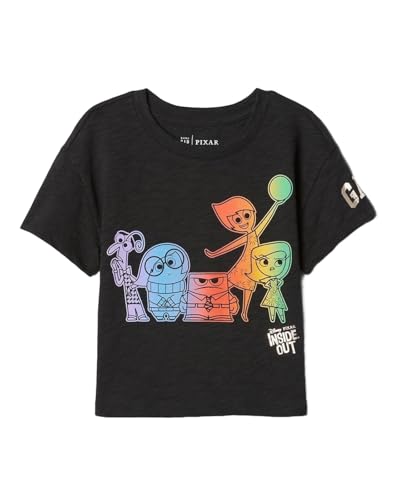 Image of Gap Kids Girl Relaxed Fit Graphic Print Shortsleeves Round Neck T-Shirt