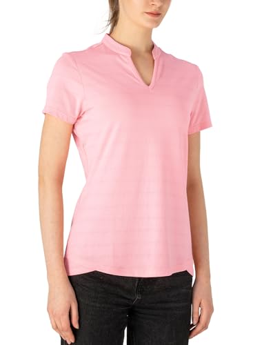 Image of Gopune Women's V Neck Golf Polo Shirts Collarless Short Sleeve Lightweight Quick Dry Tennis Running T-Shirts