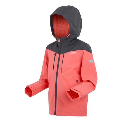 Regatta Highton VI - Chaqueta impermeable para niños con costuras selladas, Peach Bloom, 13 Jahre