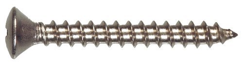 Hillman Stainless Steel Sheet Metal Screws No. 10 X 1-1/4  Phillips Oval Head