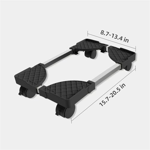 Soporte de CPU ajustable con ruedas para torre PC, móvil, para debajo del escritorio, blanco miniatura 2