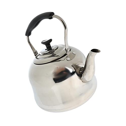 Bouilloire camping sifflet inox pour eau chaude et randonnée